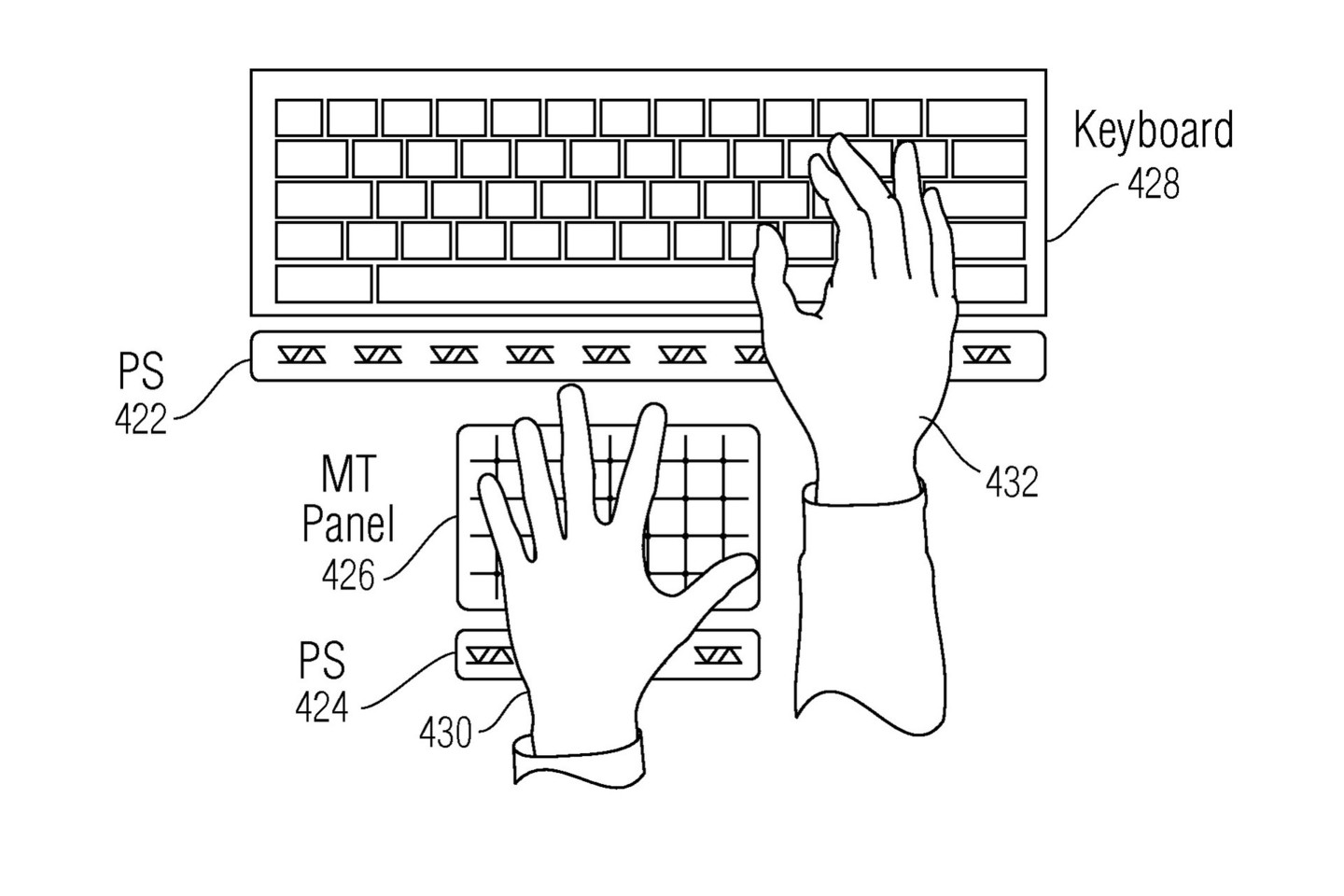Patento paraiškoje pateiktas paveikslėlis leidžia suprasti, jog pirmiausia svarstoma apie asmeninį kompiuterį.<br>AFP/Scanpix nuotr.