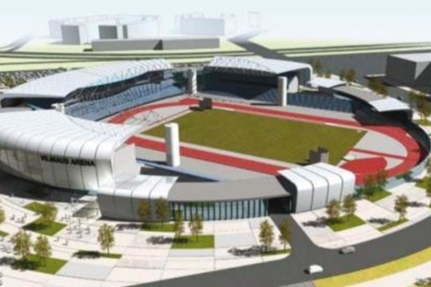 Būsimajame stadione turėtų tilpti 15 tūkst. žmonių.<br>Vilniaus savivaldybės nuotr.