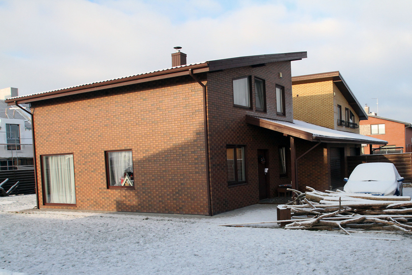 Namas, kuriame buvo įvykdytas nusikaltimas.<br>M.Patašiaus nuotr.