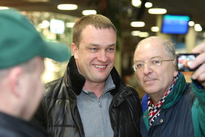 CSKA žaidėjus Kaune pradžiugino ir keli autografų medžiotojai