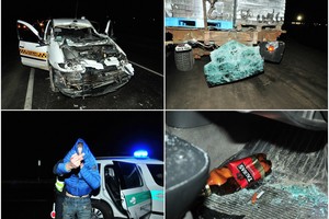 Prie Vilniaus girtas taksi vairuotojas rėžėsi į traktorių