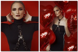 Gražuolė Gintarė Songailė pozavo meilės aksesuarų fotosesijoje