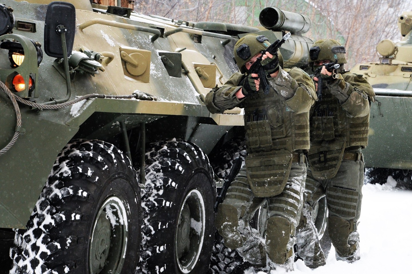 Netoli Ukrainos didelėms pratyboms dislokuota Rusijos kariuomenė