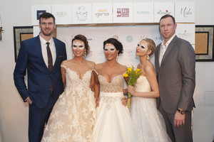 Š. Jasikevičiaus mylimoji A. Douka pribloškė nuotakos įvaizdžiu