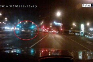 Kelių erelis su „Audi“ važiuoja, kur akys veda