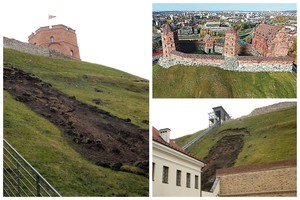 Gedimino kalnas sparčiai griūva, o atkurtos pilies neišlaikytų