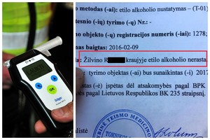 Vilniečio girtumo mįslė: pripūtė 1,38 prom., o kraujyje – nuliai