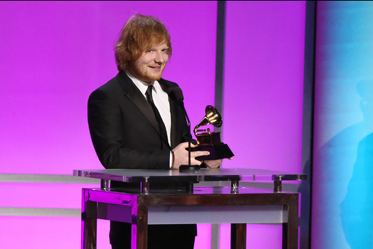 Edas Sheeranas taip pat gavo apdovanojimą.<br>AP nuotr.