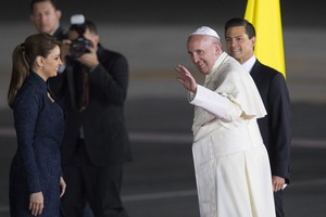 Popiežius baigė penkių dienų kelionę Meksikoje