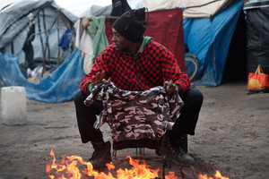 Prancūzijos valdžia Kalė migrantų stovyklą sulygins su žeme
