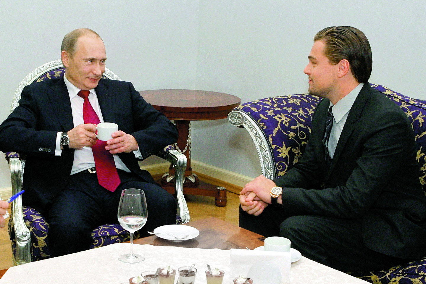 V.Putinas ir L.DiCaprio susipažino beveik prieš šešerius metus konferencijoje, kurioje buvo kalbama apie Sibiro tigrų išsaugojimą.