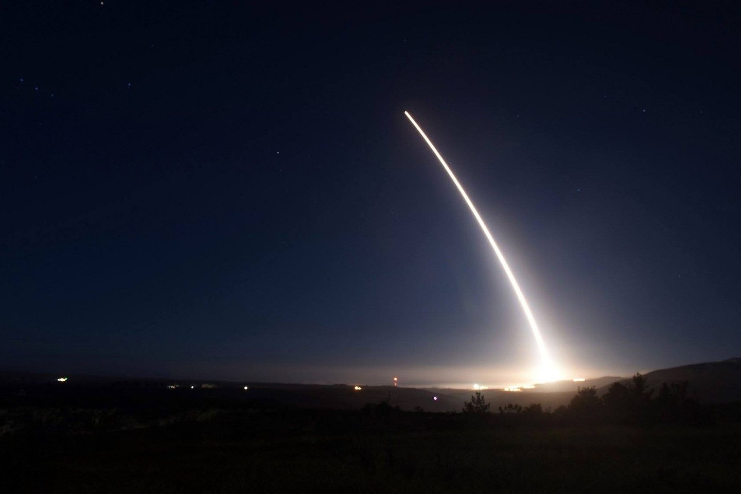 KOP paprastai raketoms „Minuteman“ bandyti naudojasi kitomis bazėmis šalyje.