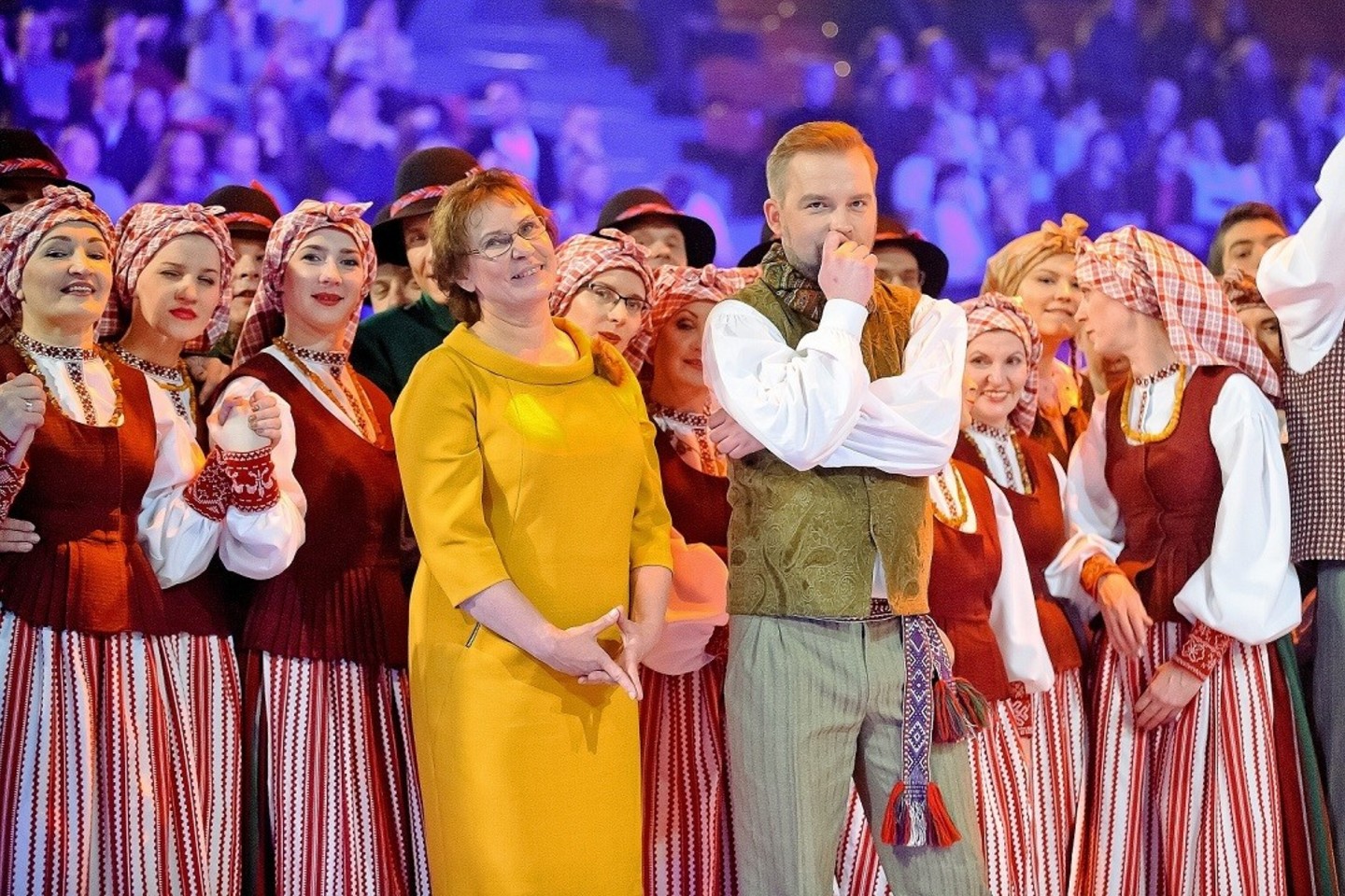 Juozas Butnorius projekte pergalės siekia su Akmenės rajono kultūros centro liaudiškų šokių kolektyvu „Alsa“.