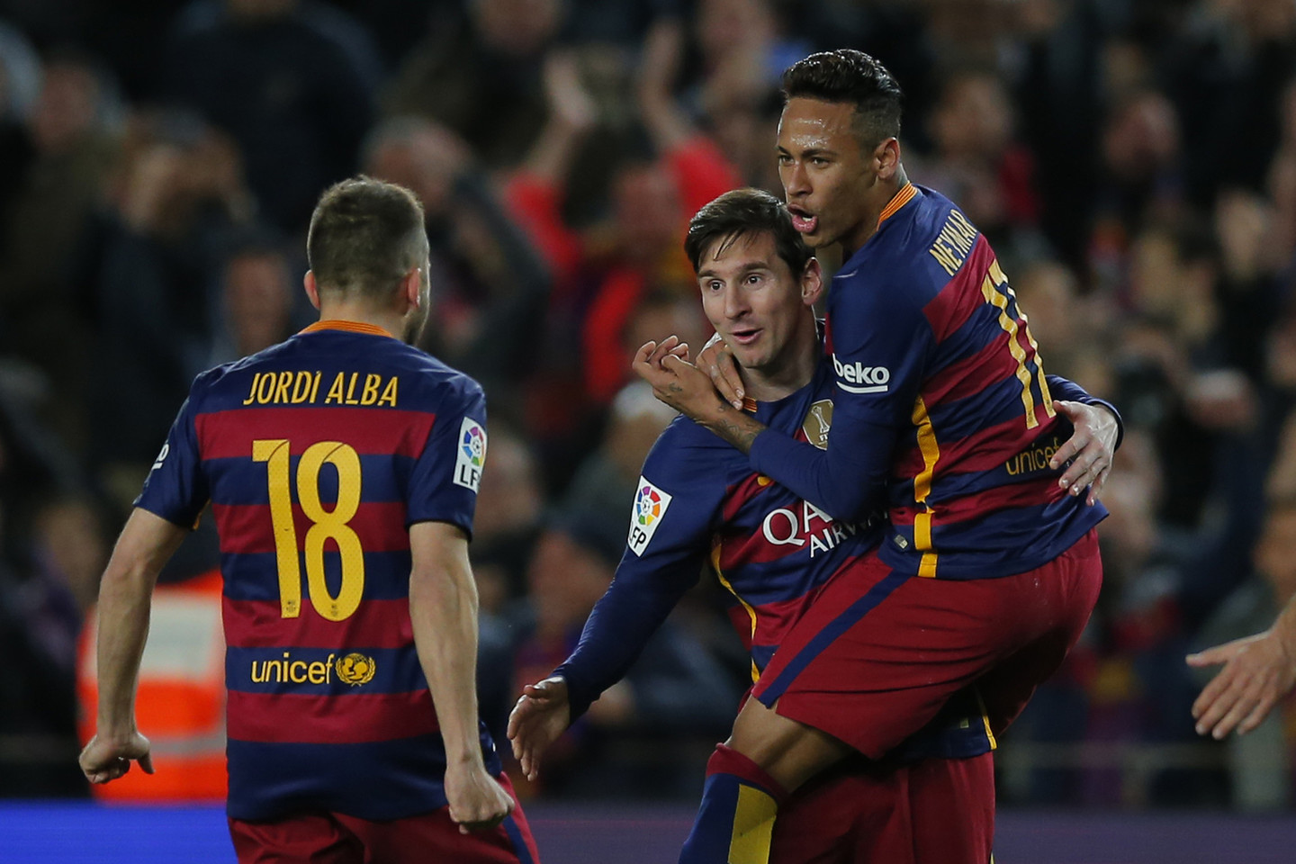 L.Messi pelnė įvartį, o „Barcelona“ 2:1 įveikė „Sevilla“ klubą.