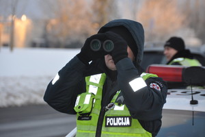 Per reidą Telšiuose nubaustas ir buvęs policijos pareigūnas