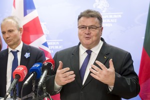 Susitikimuose Ženevoje L.Linkevičius ragino nepamiršti Ukrainos