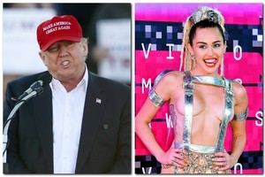 Miley Cyrus pažadėjo palikti JAV, jei prezidentu taps D. Trumpas