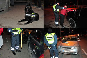 Per reidą Vilniuje prireikė ir narkotikų ieškančio šuns