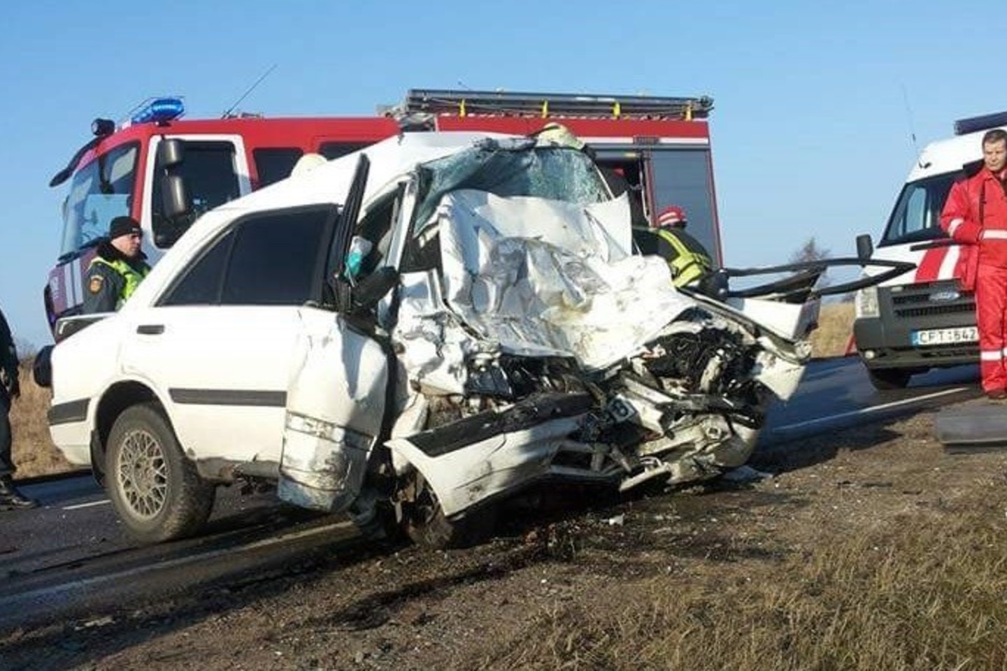 Per kaktomušą su sunkvežimiu greta Klaipėdos žuvo vienas žmogus.