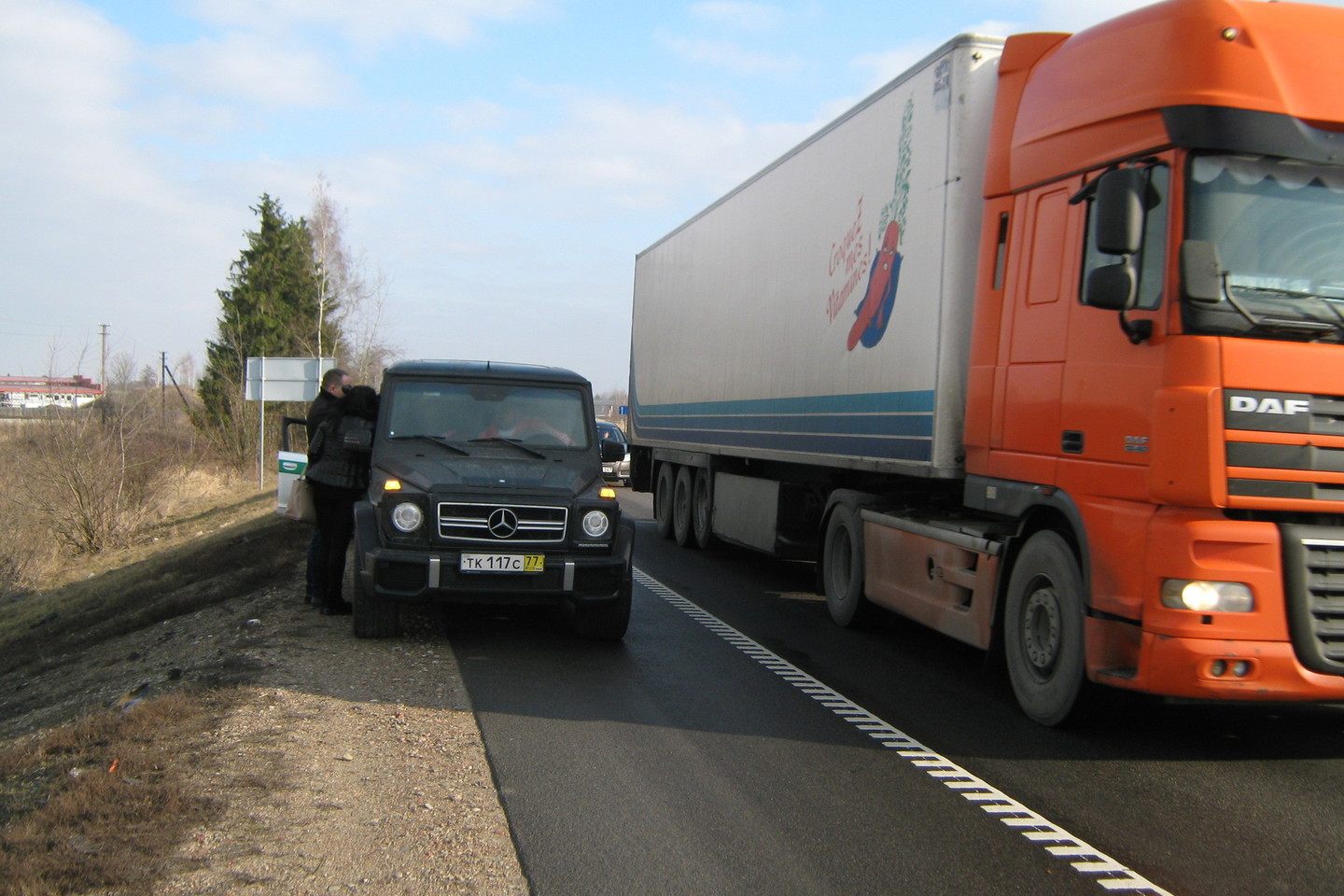 Dideliu greičiu per Lietuvą lekiantį bulgarą kelių policijos pareigūnai sustabdė netoli Marijampolės.<br>L.Juodzevičienės nuotr.