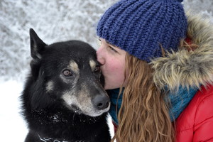 Į merginos kiemą atklydo šuo. Kai tai padarė, tik riedėjo ašaros