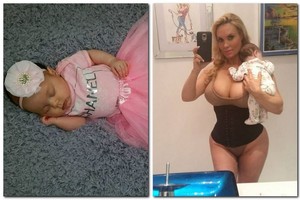 Trijų mėnesių Coco Austin dukra jau avi aukštakulnius