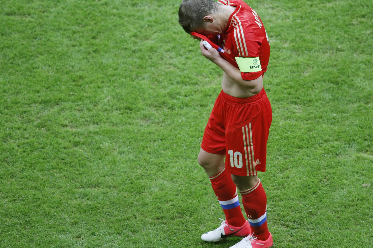 A.Aršavinui 2012 metų Europos futbolo čempionatas žymėjo skausmingą periodą.<br>„Reuters“/ „Scanpix“ nuotr.