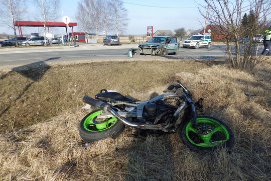 Nepilnametis motociklininkas pateko į avariją