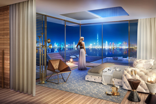 Šalia Dubajaus dygsta plaukiojantys namai su koralų rifų sodais