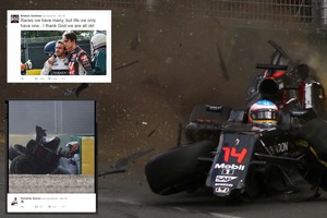 322 km/val smūgį išgyvenęs F. Alonso: „Pamačiau nedidelį tarpą“