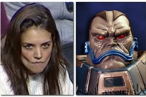 K. Holmes nuotrauka iš krepšinio rungtynių tapo interneto hitu