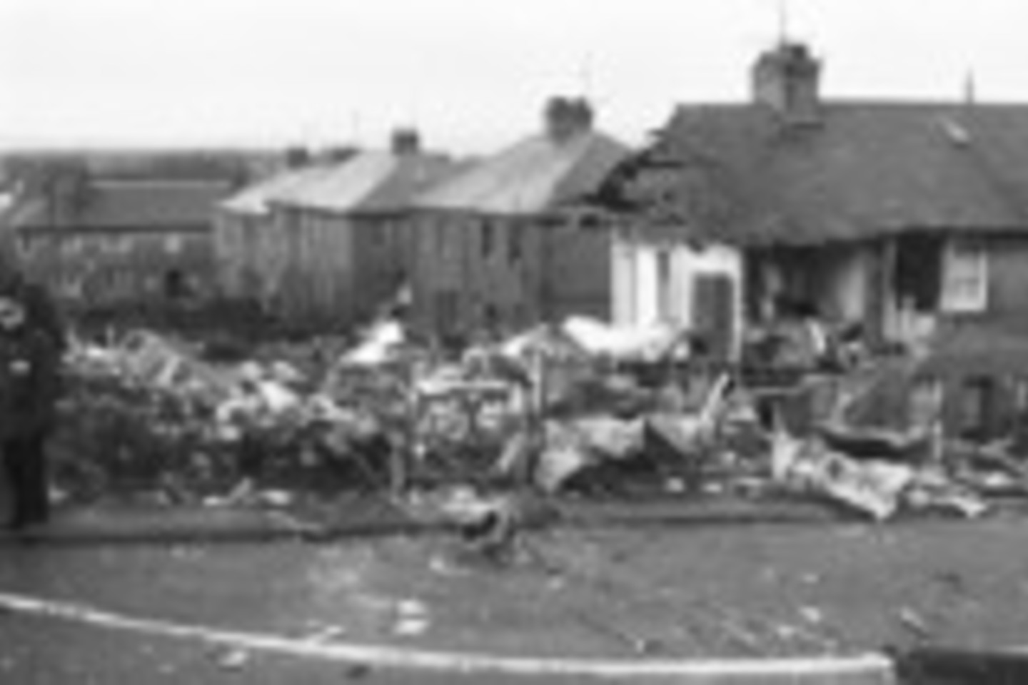 Vieta Lokerbyje, kurioje nukrito lėktuvas.