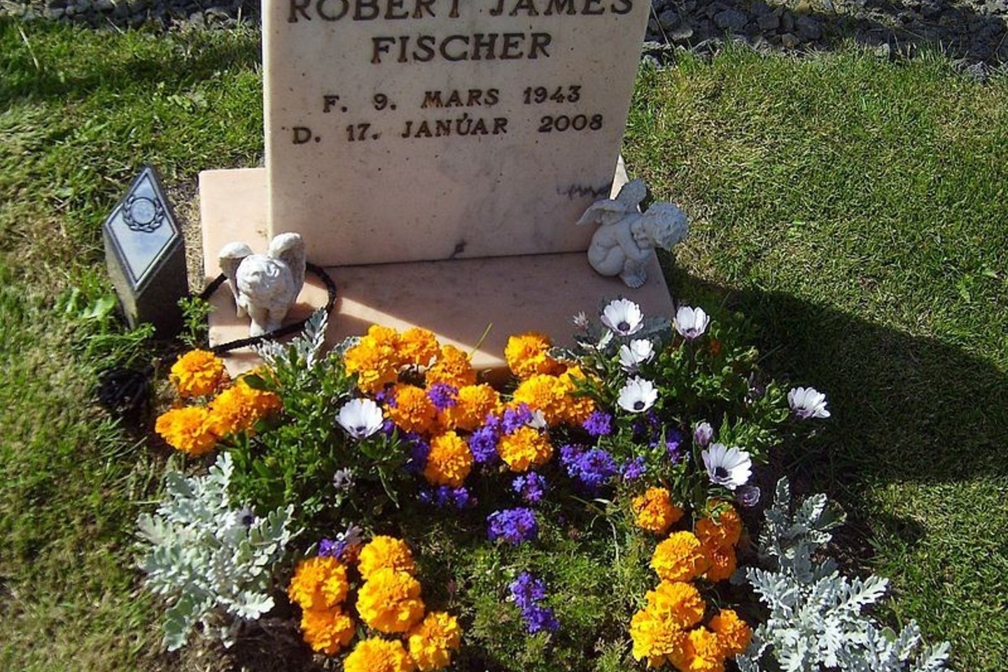 R.Fisherio kapas Islandijoje.<br>„Wikipedia“ nuotr.