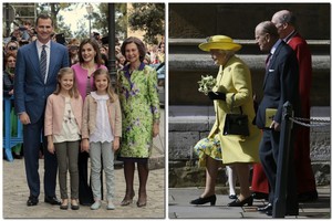 Europos karalių Velykos – su vaikais, anūkais ir popiežiumi