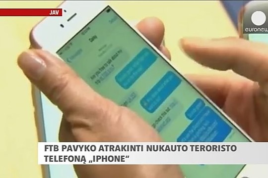 FTB įveikė teroristo telefoną „iPhone“