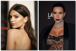 Į kovą Kim Kardashian stojo nuoga ir su gražuole drauge