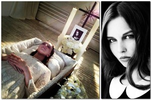 Manekenė Gabrielė Matelytė šokiravo gerbėjus – atsigulė į karstą