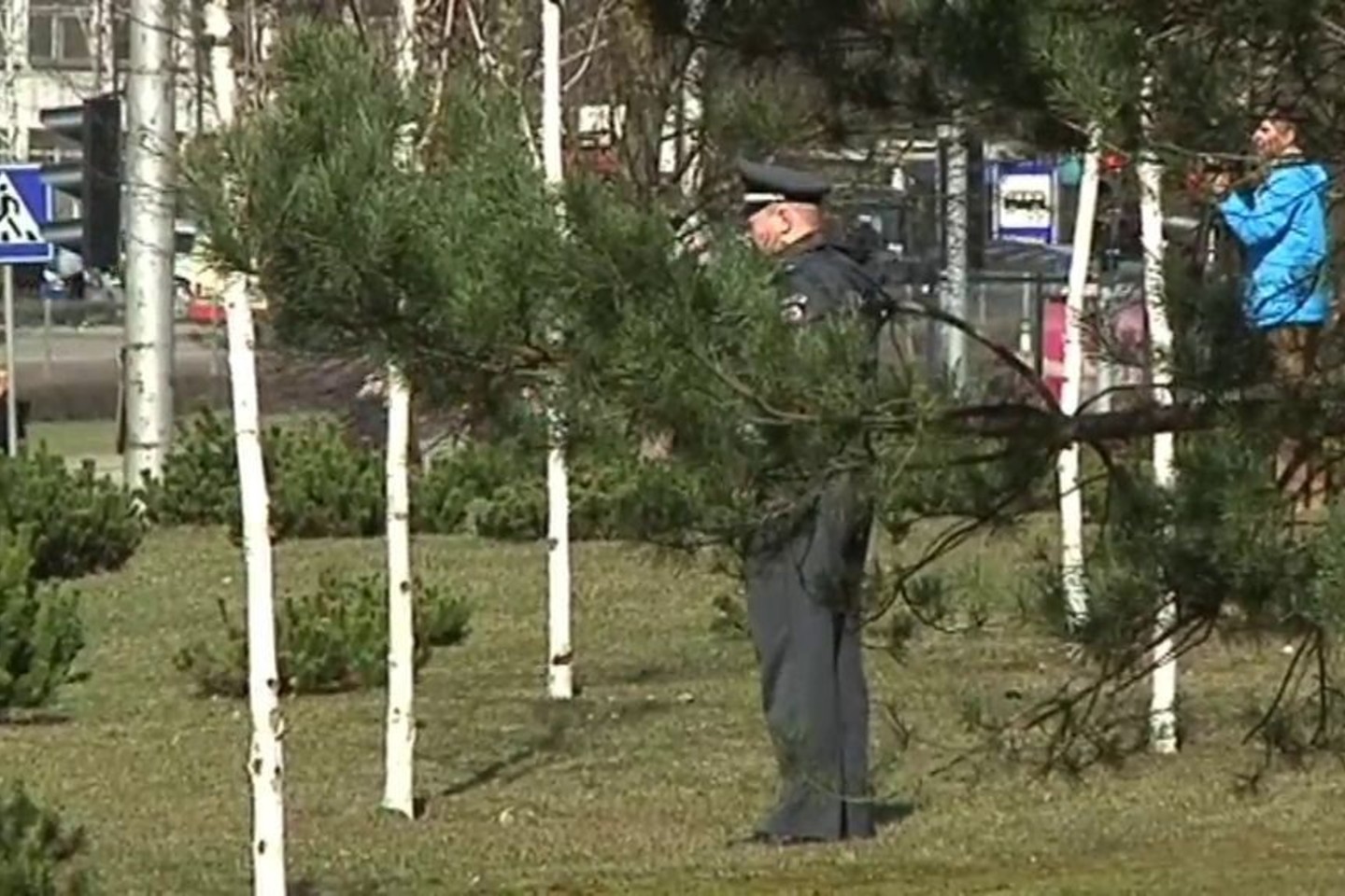 Dėl įtartino lagamino Vilniuje paskelbtas planas „Skydas“.<br>„Lietuvos ryto“ televizijos nuotr.