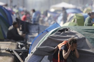Graikijoje įstrigę migrantai reikalauja laisvės