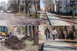 Atšilus orams Vilniaus savivaldybė suskubo kloti šaligatvius