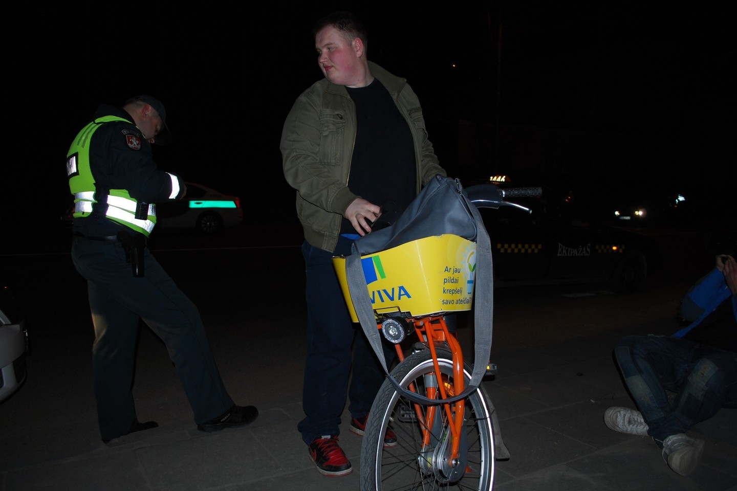 Girčiausias penktadienio nakties vairuotojas – 1,19 promilės pripūtęs dviratininkas.<br>Lrytas.lt nuotr.