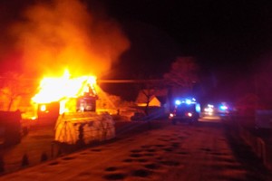 Vyras užfiksavo įspūdingus gaisro Švenčionėliuose vaizdus