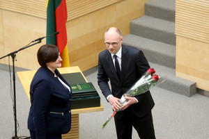 Seime prisiekė naujasis vidaus reikalų ministras T. Žilinskas