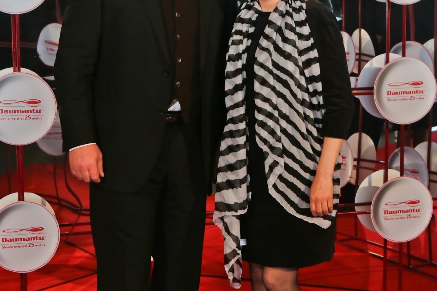 Verslininkas Dainius Jačiunskas su žmona Ilona.<br>G. Bitvinsko nuotr.