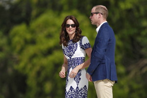 Savo vizitą Indijoje JK princas su žmona baigs prie Tadž Mahalo