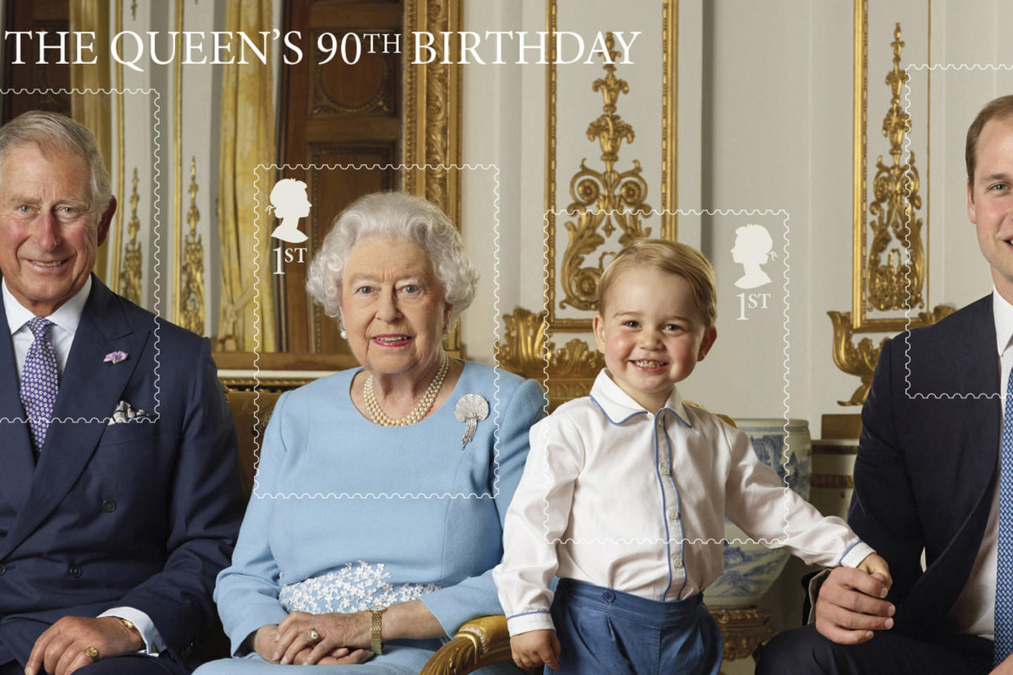 Įamžinta keturių kartų britų karališkoji šeima.<br>AP nuotr.