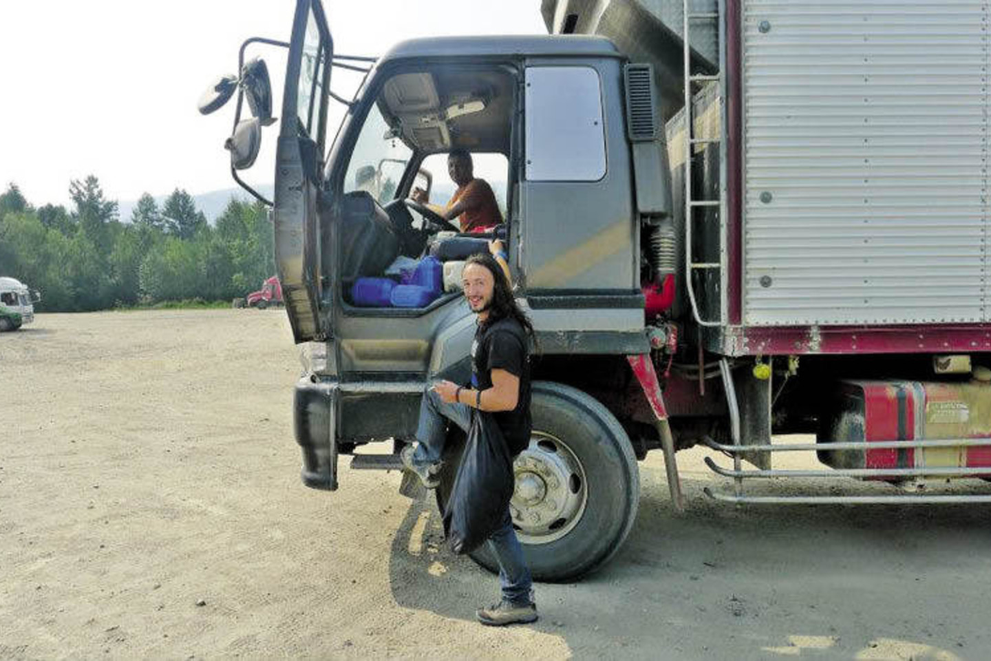 Clemente kelionė nuo Magadano (miestas Rusijos Tolimuosiuose Rytuose) prasidėjo saulėtą birželį, o baigėsi, kai Lietuvoje pūtė žvarbus vėjas ir krito snaigės.<br>Nuotr. iš asmeninio archyvo.