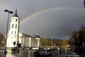 Gražuolė vaivorykštė nustebino mokslininką: tai – retas atvejis