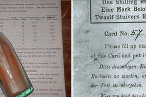 Vokietijoje surastas seniausias pasaulyje butelis su žinute