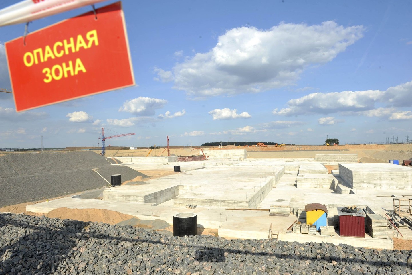 Energetikos miinisteriją seniai neramina Astravo AE statybų kokybės klausimas.<br>T.Bauro nuotr.